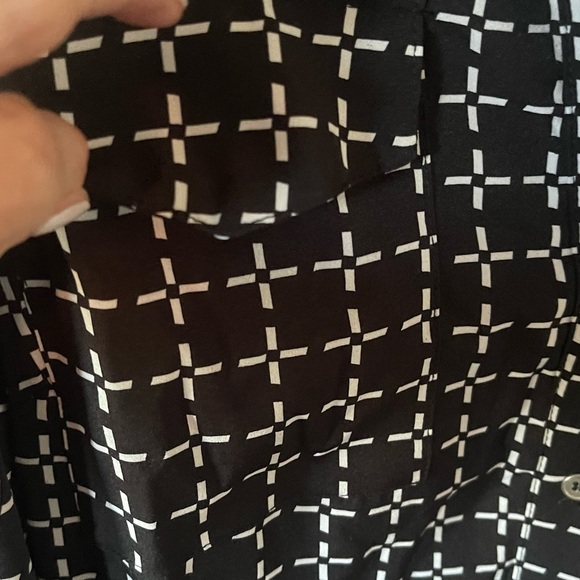 NWT Office Attire- Black and White Patterned Dress in size PXL - Picture 8 of 10